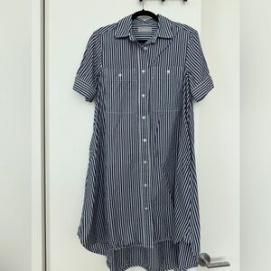 Everlane The Daytripper Cotton Shirt Dress, Striped, Size M